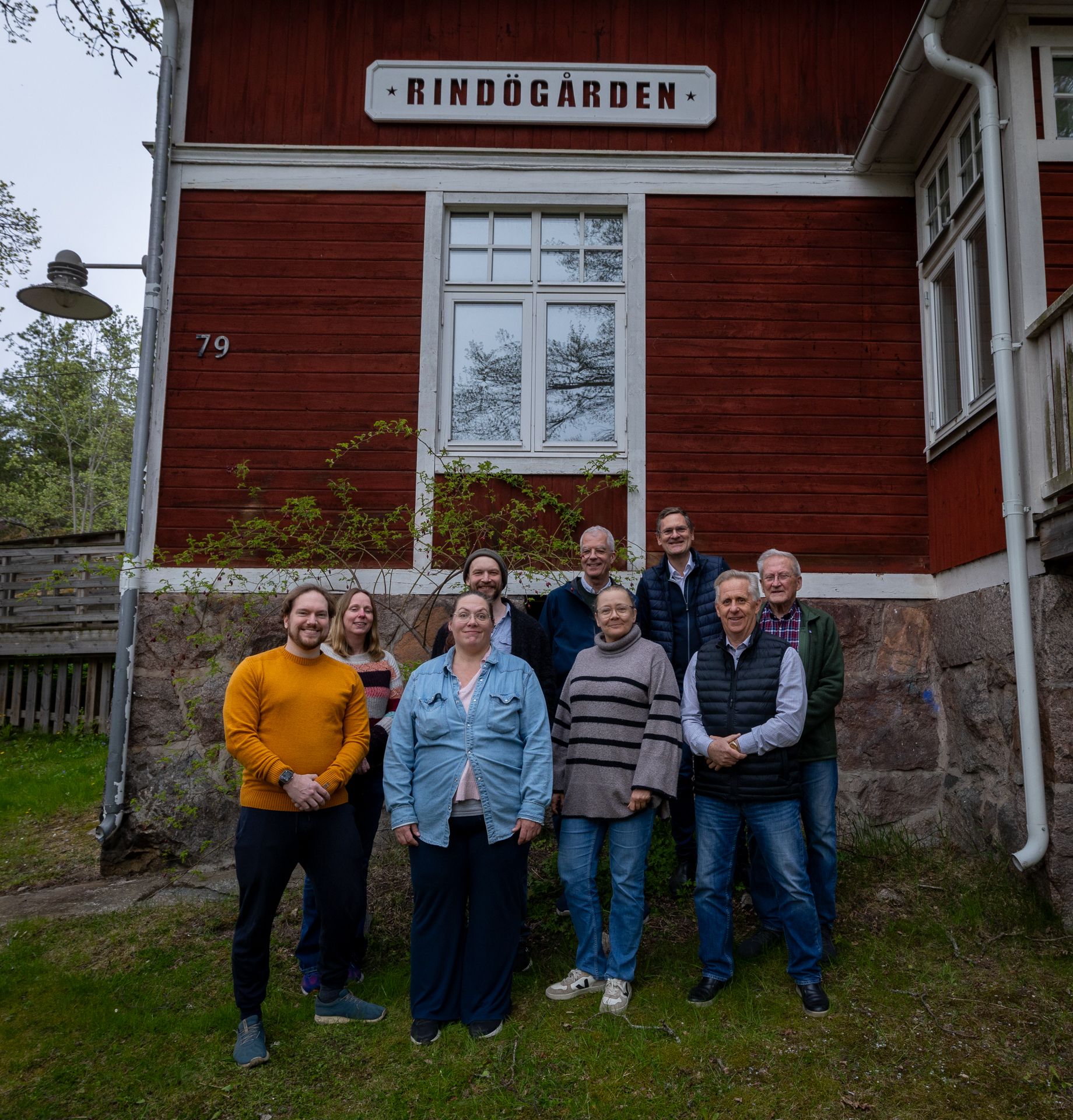 Styrelsen 2026 utanför Rindögården
